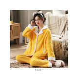 パジャマ レディース ふわふわ 上下セット 通販 ルームウェア 冬 もこもこ フランネル 前開き パンツ 長袖 長ズボン ２点セット セットアップ 厚手 暖かい 部屋着 ナイトウェア