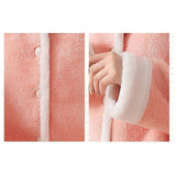 パジャマ レディース ふわふわ 上下セット 通販 ルームウェア 冬 もこもこ フランネル 前開き パンツ 長袖 長ズボン ２点セット セットアップ 厚手 暖かい 部屋着 ナイトウェア