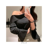 ブラウス オフショルダー レディース 通販 シャツブラウス 長袖ブラウス レディースブラウス オフショルダーブラウス エレガント 肩出し フォーマル 上品 きれいめ シンプル 無地 大人