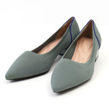 パンプス ニット 痛くない レディース 通販 レディース靴 婦人靴 ニット素材 ローヒール ポインテッドトゥ チャンキーヒール ローファー 歩きやすい 柔らか やわらかい フォーマル