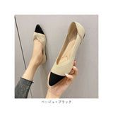 ニットパンプス Ｖカット 通販 フラットパンプス ニット パンプス フラットシューズ フラット ローヒール ポインテッドトゥ 柔らかい 歩きやすい ぺたんこ 痛くない カジュアル