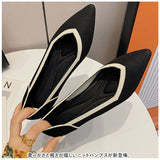 ニットパンプス Ｖカット 通販 フラットパンプス ニット パンプス フラットシューズ フラット ローヒール ポインテッドトゥ 柔らかい 歩きやすい ぺたんこ 痛くない カジュアル