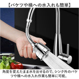 蛇口 シャワーヘッド キッチン 通販 シャワー ヘッド 蛇口シャワー 洗面台 洗面所 後付け 台所 流し ハンドシャワー 水道 水栓 ノズル 360° 首振り 節水 ステンレス ワンタッチ 切り替え