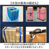 荷物 固定 ベルト 通販 荷締めベルト バックル 2本セット 台車 荷台 キャリア 固定ベルト 荷締バンド 固定バンド 結束バンド しなやか 強力 3m 幅25mm キャンプ アウトドア 自転車 バイク