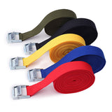 荷物 固定 ベルト 通販 荷締めベルト バックル 2本セット 台車 荷台 キャリア 固定ベルト 荷締バンド 固定バンド 結束バンド しなやか 強力 3m 幅25mm キャンプ アウトドア 自転車 バイク