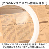 拡大 鏡 卓上ルーペ 通販 ルーペ 卓上 拡大鏡 スタンド LED ライト付き 虫眼鏡 虫メガネ ムシメガネ 両手が使える 大きめ 角度調節可 電池使用 フレキシブルアーム 丸 円形 ネイル 刺繍