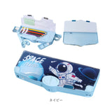 筆箱 多機能 小学生 通販 ペンケース 筆入れ ふでいれ ペン入れ 女の子 男の子 両面 鉛筆削り付き ハサミ 箱型 小学校 入学準備 新入学 進級 かわいい 可愛い ステーショナリー 文具