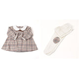 ベビー服 上下セット 通販 フォーマル 長袖 赤ちゃん ベビー 子ども服 ロンパース キッズ 子供 女の子 男の子 ワンピース 帽子付き 姉妹 兄弟 出産祝い チェック柄 オシャレ おしゃれ