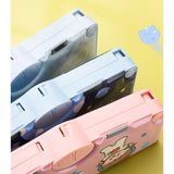 筆箱 多機能 小学生 通販 ペンケース 筆入れ ふでいれ ペン入れ 女の子 男の子 片面 鉛筆削り付き ハサミ 箱型 小学校 入学準備 新入学 進級 かわいい 可愛い 文具 文房具