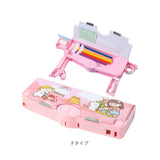 筆箱 多機能 小学生 通販 ペンケース 筆入れ ふでいれ ペン入れ 女の子 男の子 片面 鉛筆削り付き ハサミ 箱型 小学校 入学準備 新入学 進級 かわいい 可愛い 文具 文房具 入学祝い