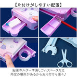 筆箱 多機能 小学生 通販 ペンケース 筆入れ ふでいれ ペン入れ 女の子 男の子 片面 鉛筆削り付き ハサミ 箱型 小学校 入学準備 新入学 進級 かわいい 可愛い 文具 文房具 入学祝い