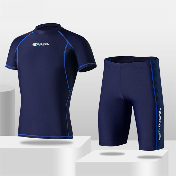 水着 メンズ 上下セット セットアップ 半袖 ラッシュガード ハーフ