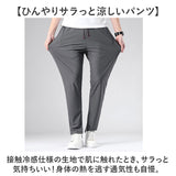 スポーツパンツ メンズ 通販 アイスシルクパンツ ロングパンツ ズボン ストレッチパンツ 長ズボン トレーニングパンツ カジュアルパンツ 無地 速乾 軽量 軽い 薄手 薄い ストレッチ