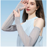 アームカバー 薄い 滑らか 軽量 通販 レディース 腕カバー 手袋 ロング 袖 スリーブ カバー 柔らかい やわらかい 滑り止め すべり止め 日焼け防止 紫外線対策 日よけ 日除け