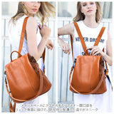 リュック レディース レザー 通販 リュックサック バックパック デイパック 2way ショルダー ショルダーバッグ ショルダーバック 肩掛け 背面ファスナー 防犯 セキュリティ 通勤 通学 革