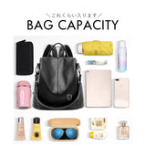 リュック レディース レザー 通販 リュックサック バックパック デイパック 2way ショルダー ショルダーバッグ ショルダーバック 肩掛け 背面ファスナー 防犯 セキュリティ 通勤 通学 革