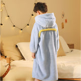 キッズ バスローブ 通販 ガウン ナイトガウン ロングガウン ルームウェア 着る毛布 部屋着 パジャマ 寝巻き 寝巻 フード付き フード 男の子 女の子 フランネル 暖かい あたたかい