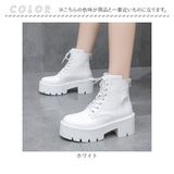 ショートブーツ 厚底 レディース 通販 ショート ブーツ 厚底ブーツ 編み上げブーツ ワークブーツ ミドルブーツ 厚底シューズ 紐靴 紐 ひも ヒール ハイヒール レースアップ 婦人靴