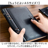 システム手帳 A5 通販 スケジュール帳 手帳 メモ帳 バインダー リングタイプ リング カードホルダー ペンホルダー 収納ポケット ポケット 合成皮革 合皮 高級感 耐久力 手触りが良い