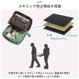 カードケース じゃばら 通販 ミニ財布 財布 パスケース 小銭入れ コインケース カード入れ ファスナー スキミング防止 本革 スリム コンパクト ポイントカード 診察券 大容量