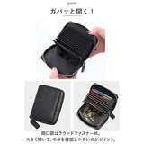 カードケース じゃばら 通販 ミニ財布 財布 パスケース 小銭入れ コインケース カード入れ ファスナー スキミング防止 本革 スリム コンパクト ポイントカード 診察券 大容量