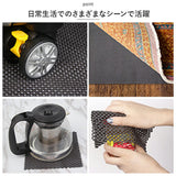 滑り止めシート 通販 滑り止めマット 滑り止め すべり止め カーペット ラグ バスマット 家具 食器棚シート キズ防止マット ルーフボックス 固定用 ズレ防止 PVC ブラック 車内 室内 簡単