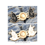 ウエスト 調整 クリップ 2個セット 通販 調節クリップ ウエスト調整 サイズ調整 ウェスト 調整金具 ジーンズ デニム ズボン パンツ 女の子 2組セット 二個 大人 子ども 子供 セルフ