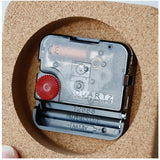 置き時計 アナログ 通販 置時計 卓上時計 デスク時計 時計 アナログ時計 スクエア ラウンド コルク 木製 電池式 静音 リビングルーム寝室 シンプル ナチュラル おしゃれ 結婚祝い