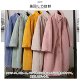 ファーコート レディース 通販 コート ボリュームファーコート ロングコート フェイクファー ロング ロング丈 暖かい もこもこ ボタン ボリューム もふもふ 冬 かわいい アウター