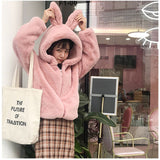 ファーコート レディース 耳 通販 コート ボリュームファーコート フェイクファー フード付き ジャケット 羽織 羽織り 厚め もこもこ ボリューム もふもふ 冬 アウター かわいい おしゃれ