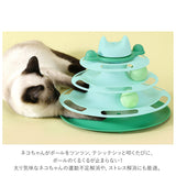 猫 おもちゃ ターンテーブル ボール 通販 猫じゃらし 遊ぶ盤 ボールトレイ 猫游び トラックボール 回転ボール 猫遊びプレート 4層 ストレス解消 ペット ねこ ネコ かわいい ペット用品
