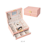 アクセサリーケース 鍵付き 通販 ジュエリーボックス アクセサリーボックス ジュエリーケース アクセサリー ジュエリー 収納 大容量 可愛い おしゃれ シンプル 鏡付き ミラー付き