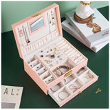 アクセサリーケース 鍵付き 通販 ジュエリーボックス アクセサリーボックス ジュエリーケース アクセサリー ジュエリー 収納 大容量 可愛い おしゃれ シンプル 鏡付き ミラー付き