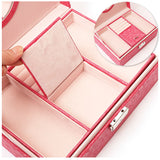 アクセサリーケース 鍵付き 通販 ジュエリーボックス アクセサリーボックス ジュエリーケース アクセサリー ジュエリー 収納 大容量 可愛い おしゃれ シンプル 鏡付き ミラー付き