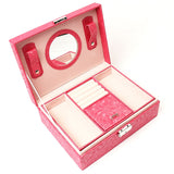 アクセサリーケース 鍵付き 通販 ジュエリーボックス アクセサリーボックス ジュエリーケース アクセサリー ジュエリー 収納 大容量 可愛い おしゃれ シンプル 鏡付き ミラー付き