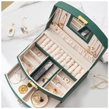 アクセサリーケース 鍵付き 通販 ジュエリーボックス アクセサリーボックス ジュエリーケース アクセサリー ジュエリー 収納 大容量 可愛い おしゃれ シンプル 鏡付き ミラー付き