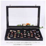 リングケース 通販 100個 ジュエリーケース ピアスケース ジュエリーボックス コレクションケース 指輪 アクセサリー ディスプレイ 持ち運び 高級感 展示用 ベロア調 ベルベット 収納