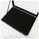 リングケース 通販 100個 ジュエリーケース ピアスケース ジュエリーボックス コレクションケース 指輪 アクセサリー ディスプレイ 持ち運び 高級感 展示用 ベロア調 ベルベット 収納