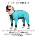 大型犬 つなぎ 犬 通販 ラッシュガード カバーオール ドッグウェア ドッグウエア 犬服 犬の服 犬 いぬ イヌ 服 背面ジッパー 夏服 犬用 海 雪 川 水遊び かわいい おしゃれ