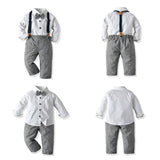 ベビー フォーマル 男の子 長袖 通販 ベビー服 赤ちゃん キッズ セット 上下セット パンツ ズボン シャツ 蝶ネクタイ リボン サスペンダー ズボン吊り パンツセット 子供服 入学式 入園式