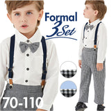 ベビー フォーマル 男の子 長袖 通販 ベビー服 赤ちゃん キッズ セット 上下セット パンツ ズボン シャツ 蝶ネクタイ リボン サスペンダー ズボン吊り パンツセット 子供服 入学式 入園式