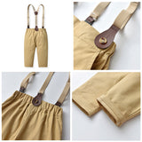 ベビー フォーマル 男の子 長袖 通販 ベビー服 赤ちゃん キッズ セット 上下セット シャツ 蝶ネクタイ リボン パンツ ズボン サスペンダー ズボン吊り パンツセット 子供服 発表会 卒園式