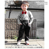 ベビー フォーマル 男の子 長袖 通販 ベビー服 赤ちゃん キッズ セット 上下セット パンツ ズボン シャツ 蝶ネクタイ リボン サスペンダー ズボン吊り パンツセット 子供服 入学式 卒園式