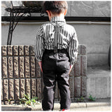 ベビー フォーマル 男の子 長袖 通販 ベビー服 赤ちゃん キッズ セット 上下セット パンツ ズボン シャツ 蝶ネクタイ リボン サスペンダー ズボン吊り パンツセット 子供服 入学式 卒園式