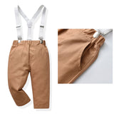 ベビー フォーマル 男の子 長袖 通販 ベビー服 赤ちゃん キッズ セット 上下セット パンツ ズボン シャツ 蝶ネクタイ リボン サスペンダー ズボン吊り パンツセット 子供服 入学式 卒園式