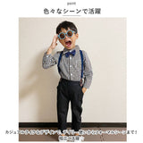 ベビー フォーマル 男の子 長袖 通販 ベビー服 赤ちゃん キッズ セット 上下セット パンツ ズボン シャツ 蝶ネクタイ リボン サスペンダー ズボン吊り パンツセット 子供服 入学式 卒園式