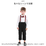 ベビー フォーマル 男の子 長袖 通販 ベビー服 赤ちゃん キッズ セット 上下セット パンツ ズボン シャツ 蝶ネクタイ リボン サスペンダー ズボン吊り パンツセット 子供服 七五三 入学式