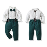 ベビー フォーマル 男の子 長袖 通販 ベビー服 赤ちゃん キッズ セット 上下セット シャツ 蝶ネクタイ リボン パンツ ズボン サスペンダー ズボン吊り パンツセット 子供服 入学式 卒園式