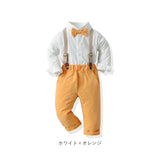 ベビー フォーマル 男の子 長袖 通販 ベビー服 赤ちゃん キッズ セット 上下セット シャツ 蝶ネクタイ リボン パンツ ズボン サスペンダー ズボン吊り パンツセット 子供服 入学式 卒園式