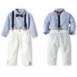ベビー フォーマル 男の子 長袖 通販 ベビー服 赤ちゃん キッズ セット 上下セット パンツ ズボン シャツ 蝶ネクタイ リボン サスペンダー ズボン吊り パンツセット 子供服 結婚式 発表会